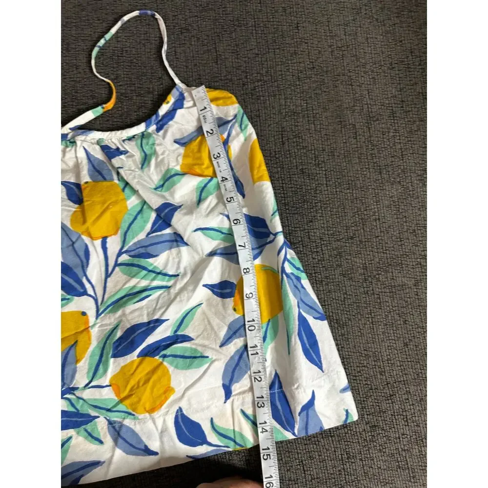 Printfresh Lemon Zest Organic Cotton Cami Pajama Short Set size XS